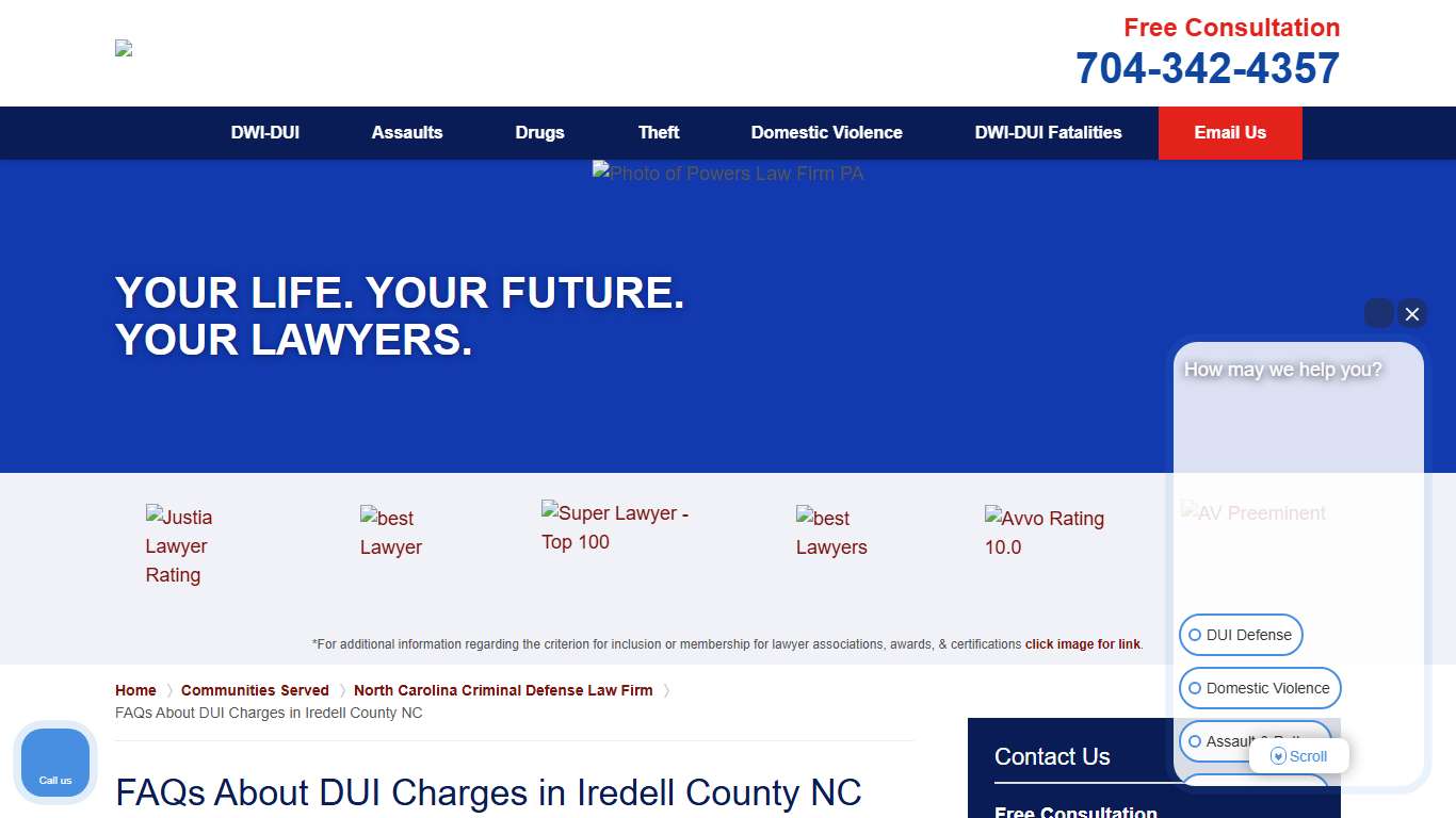 FAQs About DUI Charges in Iredell County NC | Mooresville Drunk Driving Defense Lawyers
